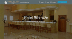 Desktop Screenshot of hotelbilaruze.cz